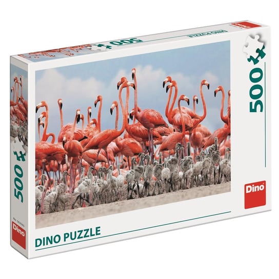 Dino, puzzle, Flamingi, 500 el. Dino