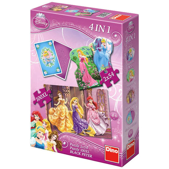 Dino, puzzle, Księżniczki Disneya, + memory, 2x54/100 el. Dino
