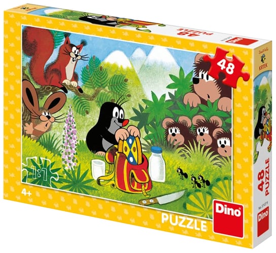 Dino, puzzle, puzzle, Krecik i Przyjaciele Smakołyk 48 el. Dino