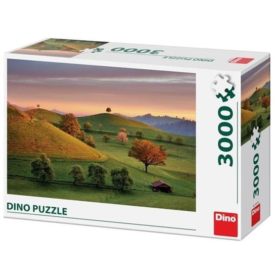 Dino, puzzle, Szwajcaria, Widok na pola, 3000 el. Dino