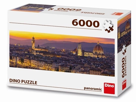 Dino, puzzle, Włochy, Widok na Florencję (Panorama), 6000 el. Dino