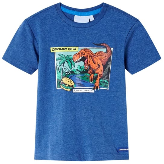 Dino T-shirt 116, ciemnoniebieski, 80% bawełny Zakito Europe