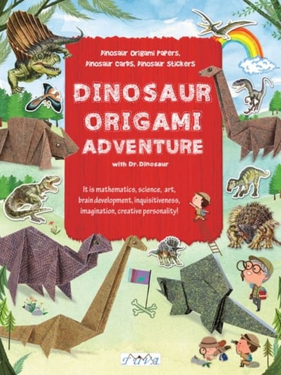 Dinosaur Origami Adventure with Dr. Dinosaur: Dinosaur Origami Papers, Dinosaur Cards and Stickers Niwa Taiko