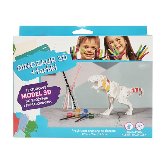 Dinozaur 3D+farbki Empik