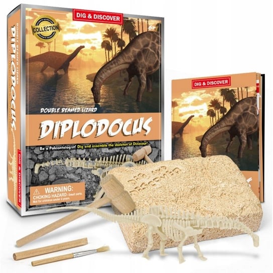 Dinozaur Diplodok Wykopalisko Kreatywna Zabawka 3D Learning Resources