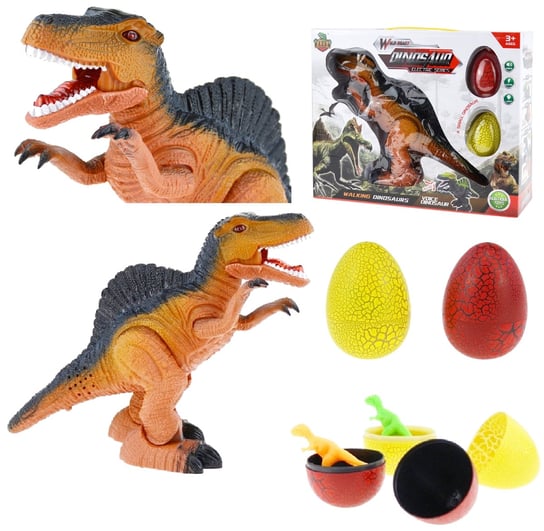Dinozaur interaktywny chodzi, ryczy, świeci + jaja SuperZabaweczki
