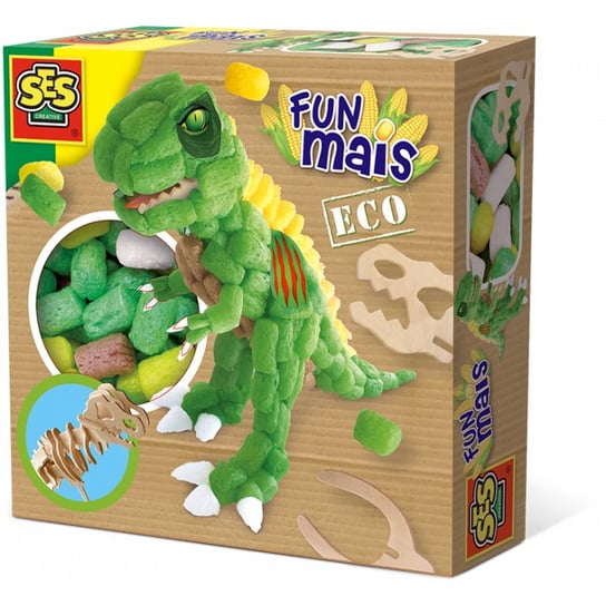 Dinozaur - Klocki Kukurydziane Funmais - Zabawki Kreatywne Dla Chłopców SES