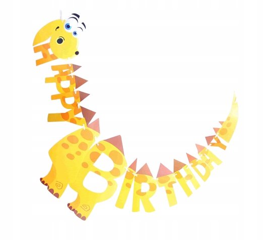 Dinozaur Papierowa Girlanda Urodzinowa Midex