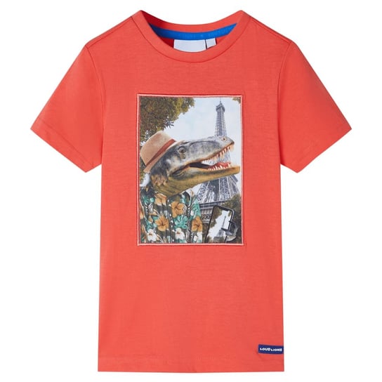 Dinozaur podróżnik - dziecięca koszulka, 100% bawe Zakito Europe