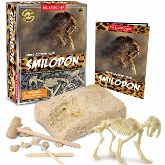 Dinozaur Smilodon Wykopalisko 3D Kreatywna Zabawka Learning Resources
