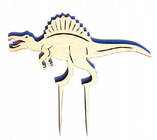 Dinozaur Spinozaur dekoracja topper na tort 15cm Pamario