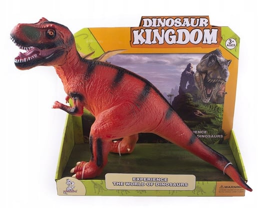 Dinozaur T-Rex Duża Gumowa Figurka Dźwięk 55Cm Inna marka