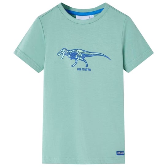 Dinozaur T-shirt dziecięcy 100% bawełna jasne khak Zakito Europe
