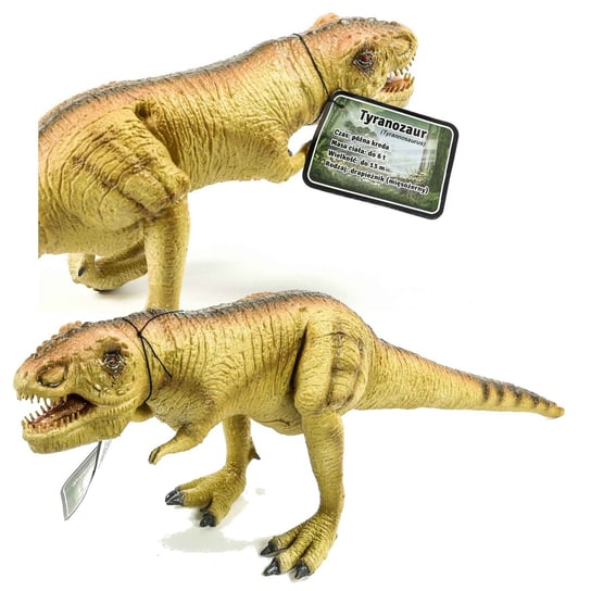 Dinozaur Tyranozaur Figurka Gumowa 50 cm Malowana Sfera Norimpex