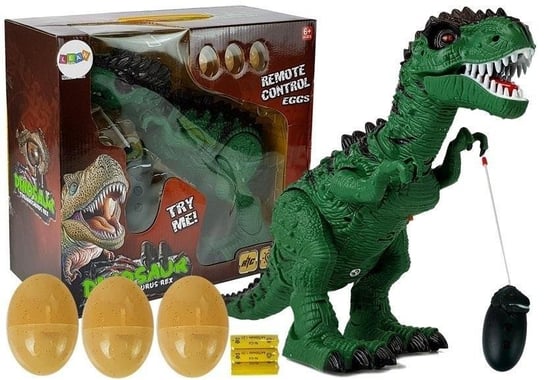 Dinozaur zdalnie sterowany zielony Lean Toys