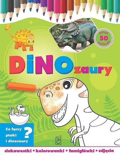 Dinozaury. Ciekawostki, kolorowanki, łamigłówki, zdjęcia Gorzkowska-Parnas Ewa