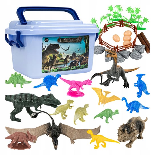 Dinozaury Duży Zestaw Figurek Dla Dzieci Dinozaur Park Figurki + Organizer AIG