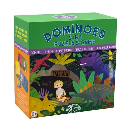 Dinozaury Gra Domino 2 W 1 Inna marka