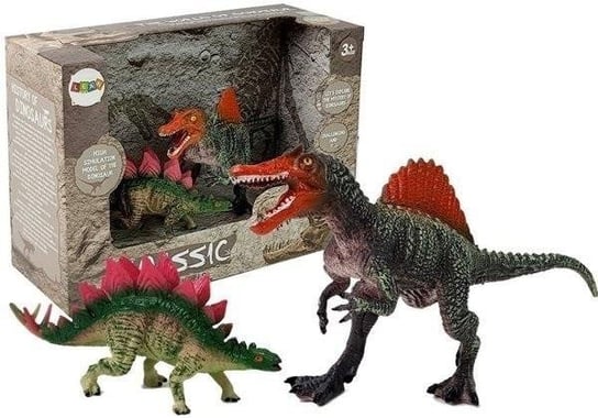 Dinzaury 2Szt Spinosaurus, Stegosaurus Lean Toys