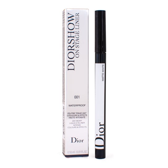 Dior, Diorshow On Stage Liner, wodoodporny eyeliner 001 Matte White, 0,55 ml Dior