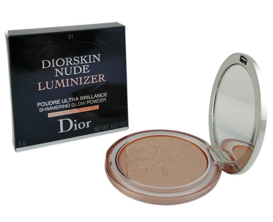 Dior, Diorskin Nude Luminizer, puder rozświetlający 01 Nude Glow, 6 g Dior