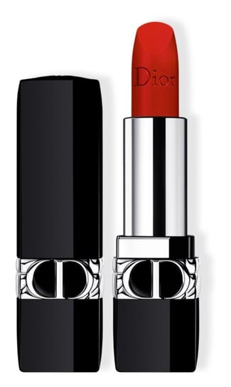 Dior, Rouge Couture Colour Lipstick Floral Lip Care Long Wear Refillable, Pomadka do ust 999 Velvet, 3,5 g Dior