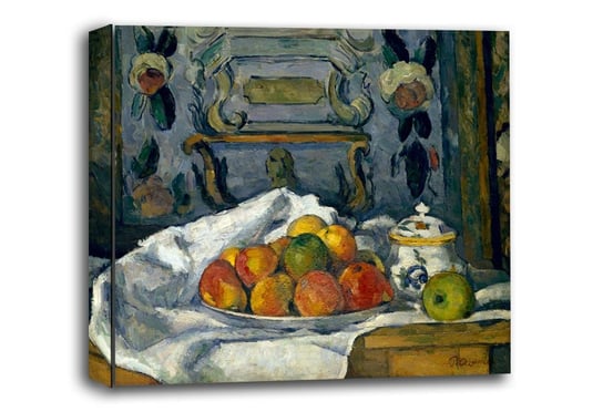 Dish of Apples, Paul Cézanne - obraz na płótnie 40x30 cm Galeria Plakatu