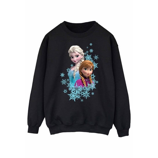 Disney Bluza Damska / Damska Frozen Elsa I Anna Sisters (S (52-55 Cm) / Czarny) Disney