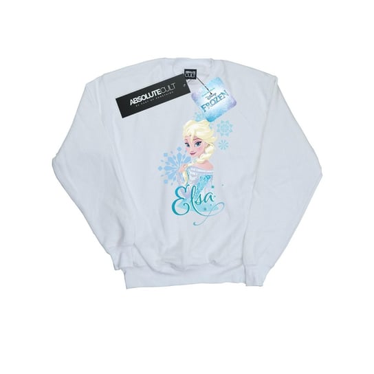 Disney Bluza Damska / Damska Frozen Elsa Snowflakes (XXL (193cm) / Ciepły Biały) Disney