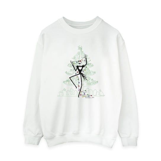 Disney Bluza Damska Drzewo The Nightmare Before Christmas (XL 8,5-9 / Ciepły Biały) Disney