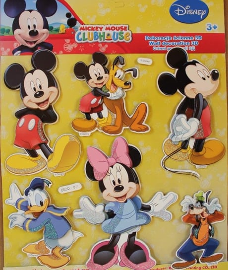 Disney, Dekoracja, Zestaw 3D, Mickey i przyjaciele Disney