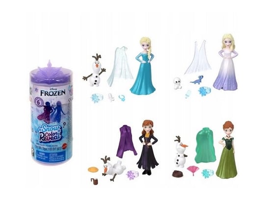 Disney Frozen Snow Color Reveal Figurka Zmienia Kolor Kraina Lodu Mattel Frozen - Kraina Lodu
