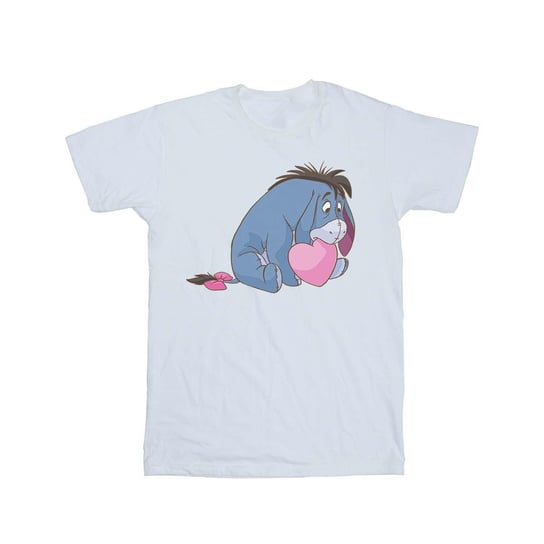 Disney Koszulka Damska / Damska Winnie The Pooh Eeyore Mouth Cotton Boyfriend T-Shirt (XXL (193cm) / Ciepły Biały) Disney