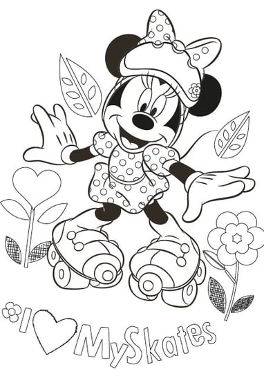 Disney, koszulka do kolorowania Myszka Minnie Disney
