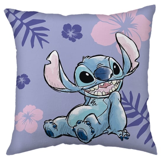 Disney Lilo i Stitch Niebieska poduszka kwadratowa, poduszka ozdobna 35x35 cm OEKO TEX 35x35 cm Disney