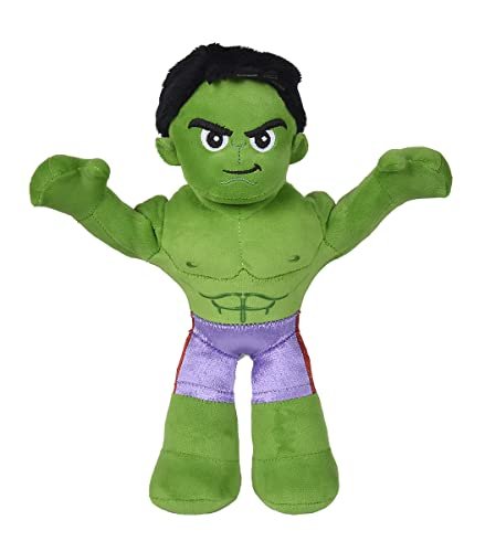 Disney Marvel Hulk Poseable Figurka 25 cm Pluszowa zabawka, fioletowa Simba