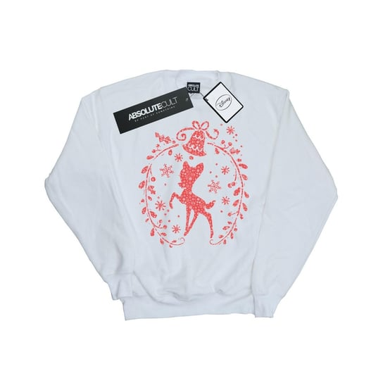 Disney Męska Bluza Świąteczna Z Wieńcem Bambi (L / Ciepły Biały) Disney