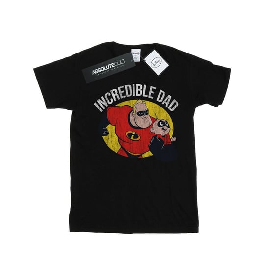 Disney Męska Koszulka The Incredibles Bob Parr Iniemamocny Tata (XL 8,5-9 / Czarny) Disney