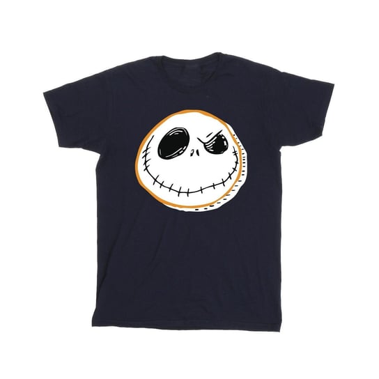 Disney Męska Koszulka The Nightmare Before Christmas Jack Face T-Shirt (M / Granatowy) Disney