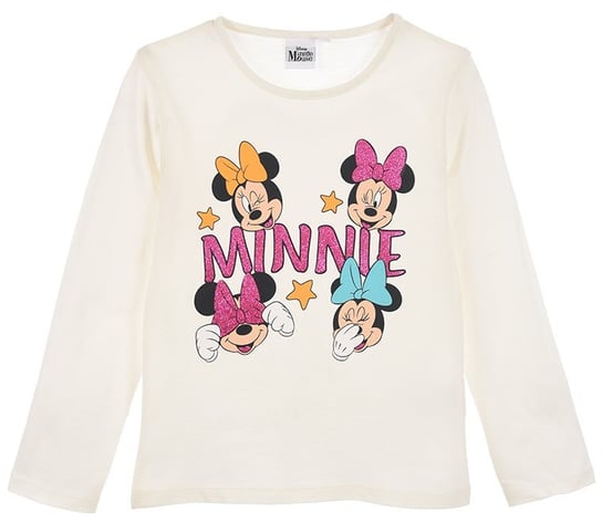 Disney Minnie Mouse oryginalna bluzeczka z długim rękawem z bawełny dla dziewczynek Disney