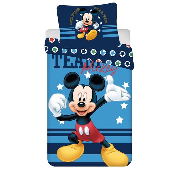 DISNEY Myszka Mickey bawełniana pościel dla dzieci 140cm x 200cm OEKO-TEX Disney