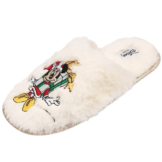 Disney Myszka Mickey damskie kapcie/papcie z futerkiem, ciepłe kapcie 38-39 EU / 5-6 UK Disney