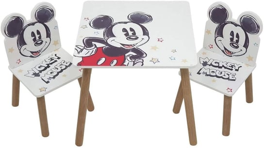 Disney Myszka Miki Stół Stolik 2 Krzesła Dzieci MPMAX