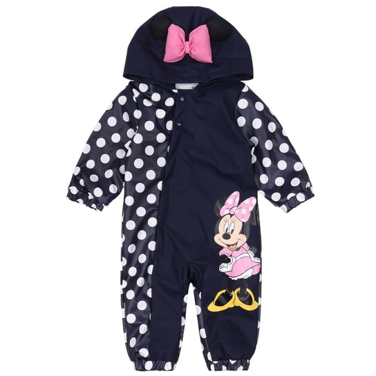 Disney Myszka Minnie Kombinezon niemowlęcy, jesienny w groszki, na zamek 12-18 m 86 cm Disney