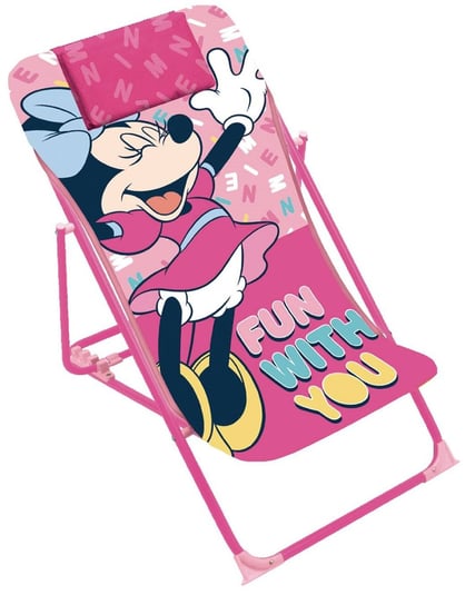 Disney Myszka Minnie Leżak Krzesło Leżaczek Dzieci Arditex