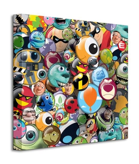 Disney Pixar Buttons - obraz na płótnie Disney