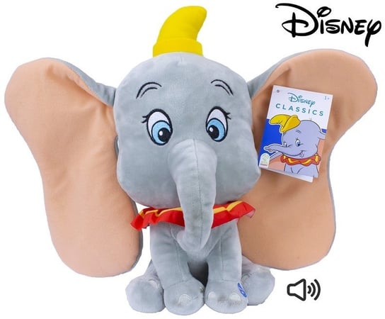 Disney Pluszak maskotka Słonik Dumbo dźwięk 32cm Disney
