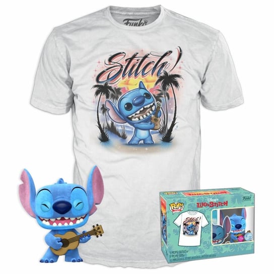 disney - pop n° 1044 - ukelele stitch (flocked) + tee (s) Inna marka