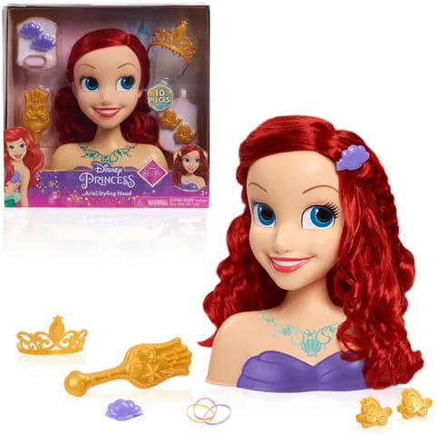 Disney Princess Głowa Do Stylizacji Włosów Arielka Just Play
