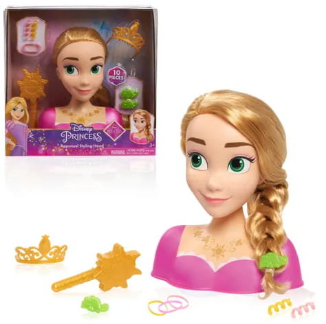 Disney Princess Głowa Do Stylizacji Włosów Roszpunka Just Play